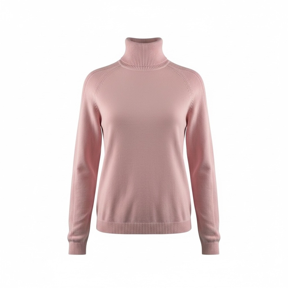 Polo Jeans Company Ralph Lauren Pink Cotton Long Sleeve Turtleneck Sweater XL